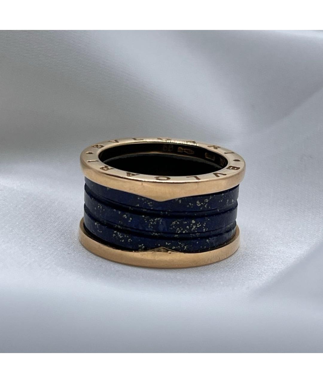 BVLGARI Черное кольцо из розового золота, фото 8