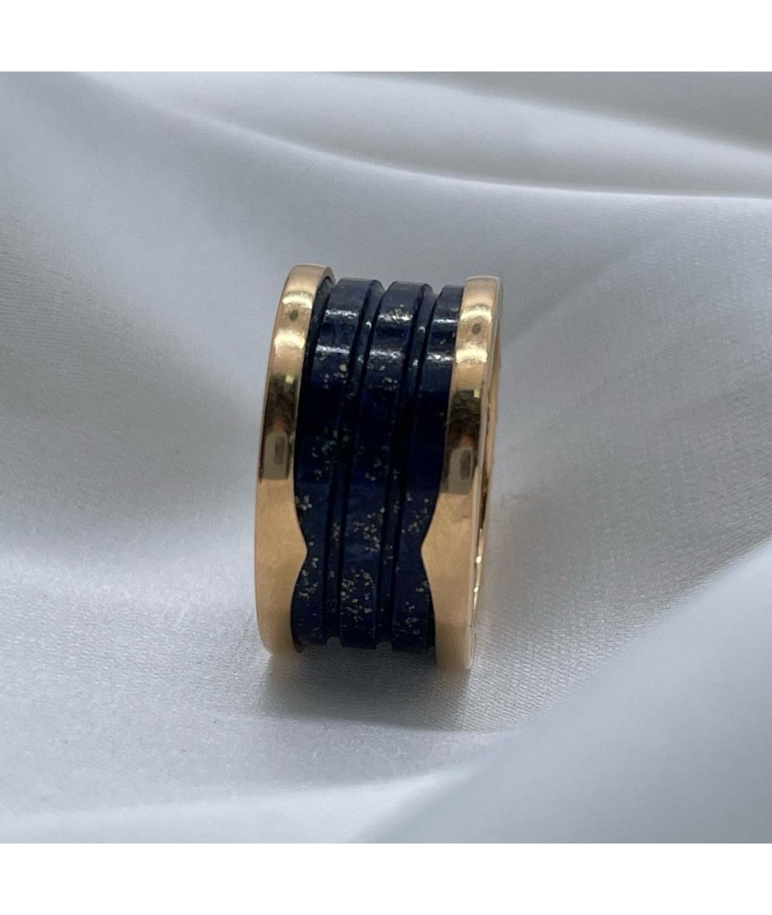 BVLGARI Черное кольцо из розового золота, фото 6