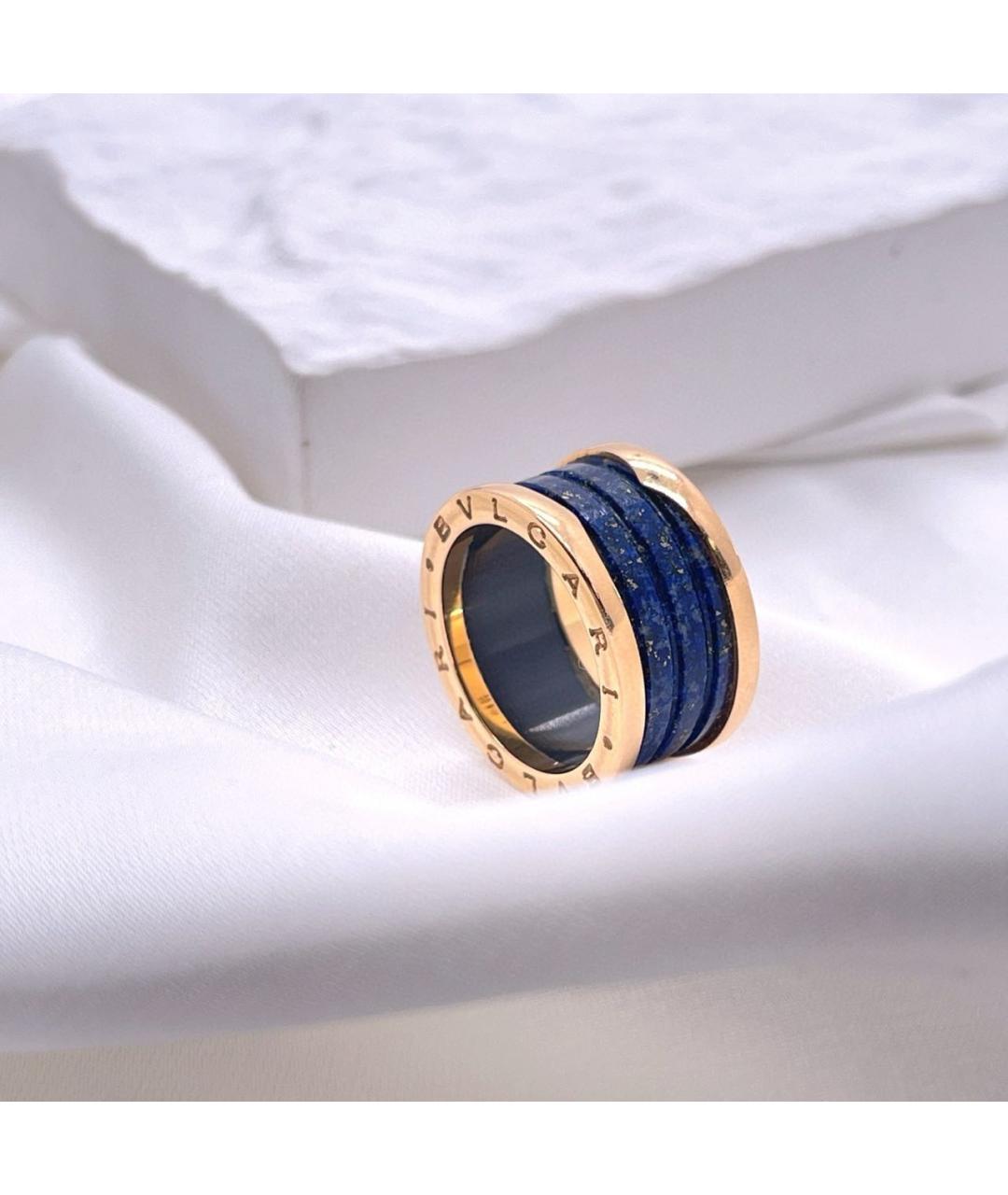 BVLGARI Черное кольцо из розового золота, фото 3