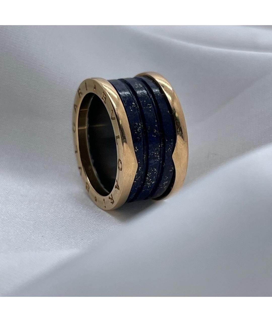 BVLGARI Черное кольцо из розового золота, фото 5