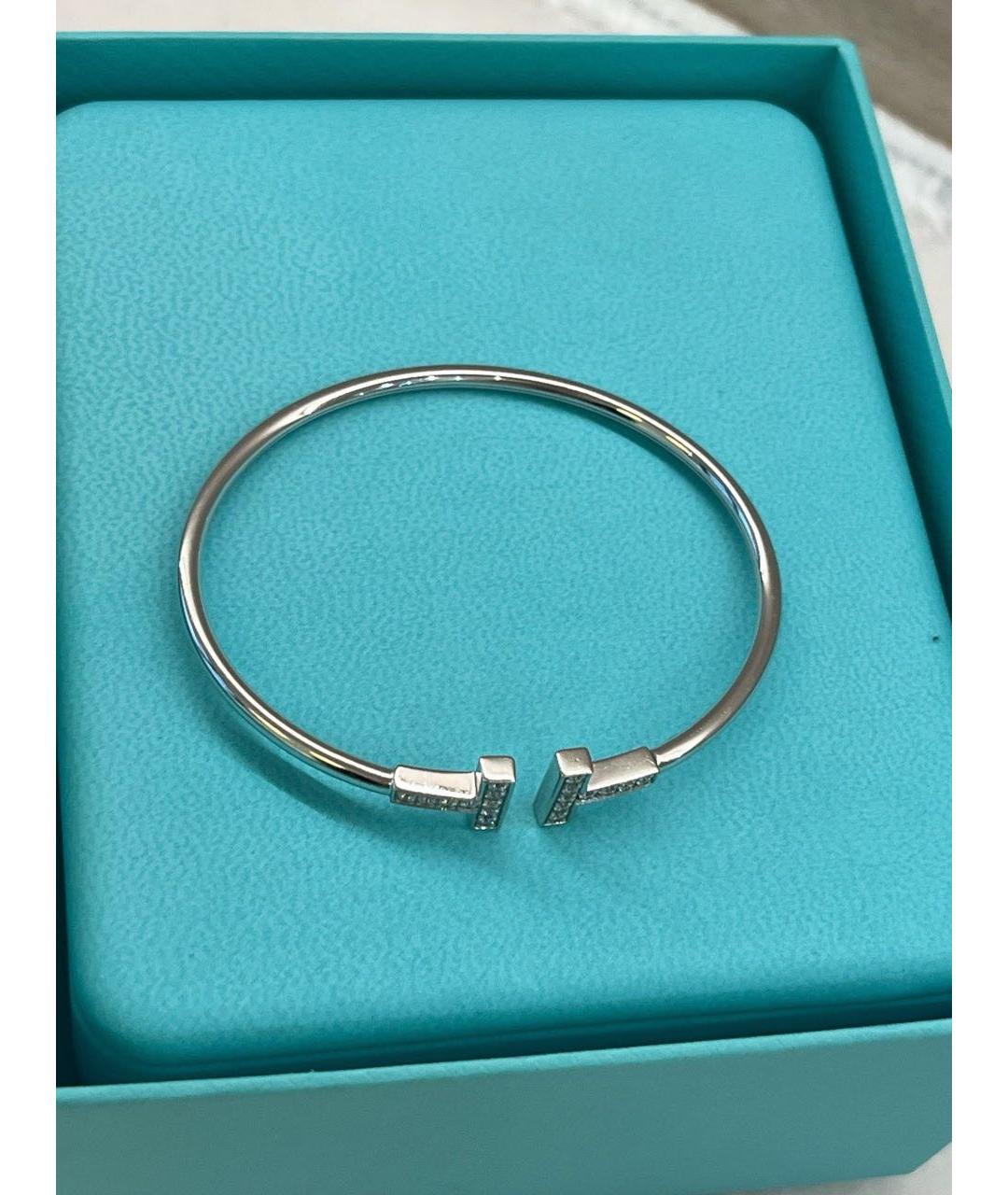 TIFFANY&CO Серебрянный браслет из белого золота, фото 4