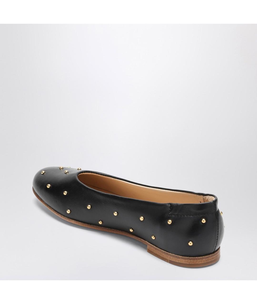 CHLOE Черные кожаные балетки, фото 2
