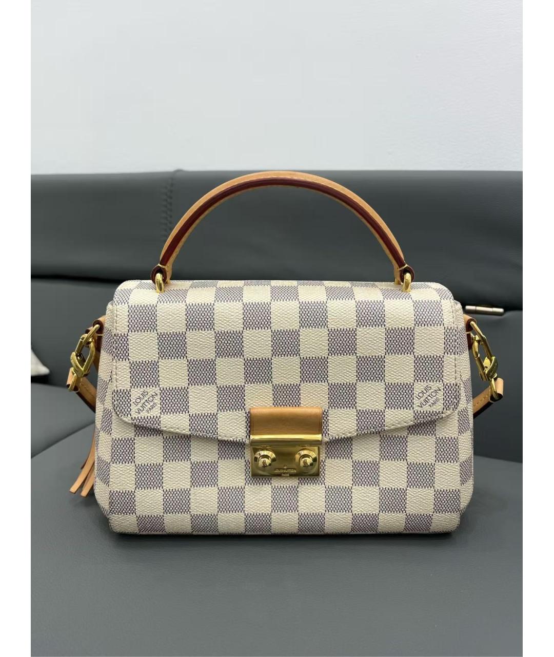 LOUIS VUITTON Белая сумка с короткими ручками, фото 2