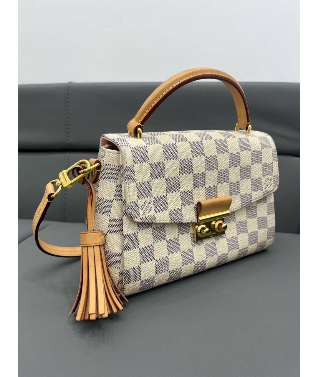 LOUIS VUITTON Белая сумка с короткими ручками, фото 3