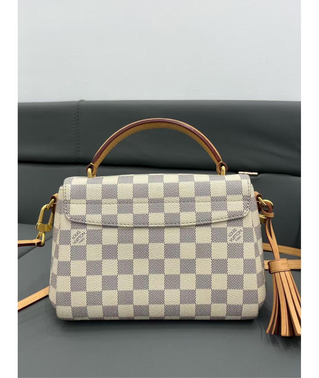 LOUIS VUITTON Белая сумка с короткими ручками, фото 5