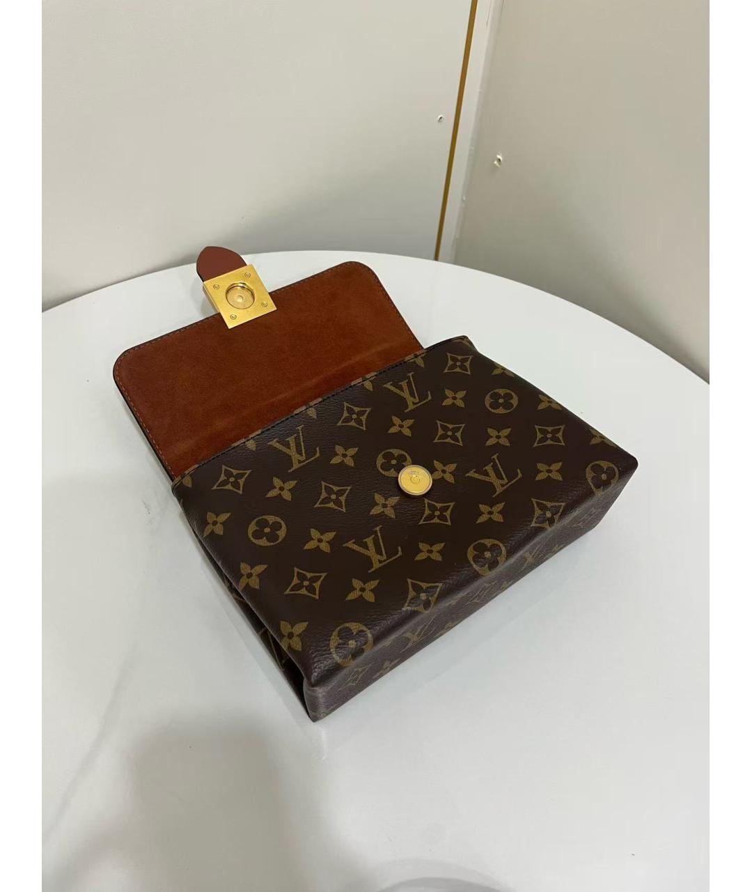LOUIS VUITTON Коричневая сумка с короткими ручками, фото 7