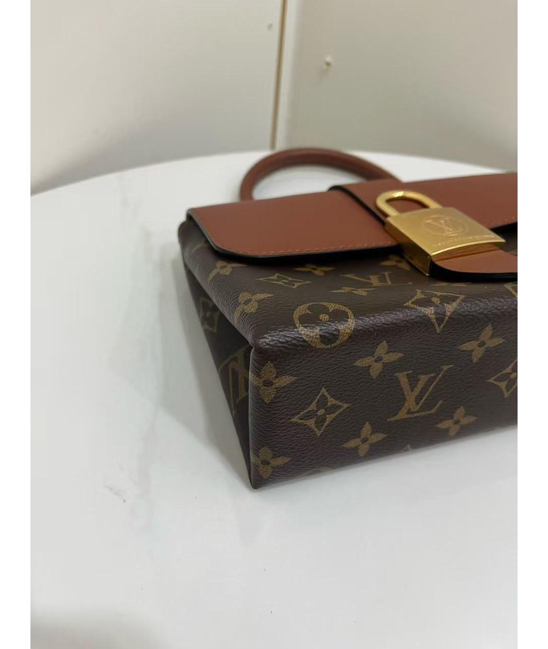 LOUIS VUITTON Коричневая сумка с короткими ручками, фото 6