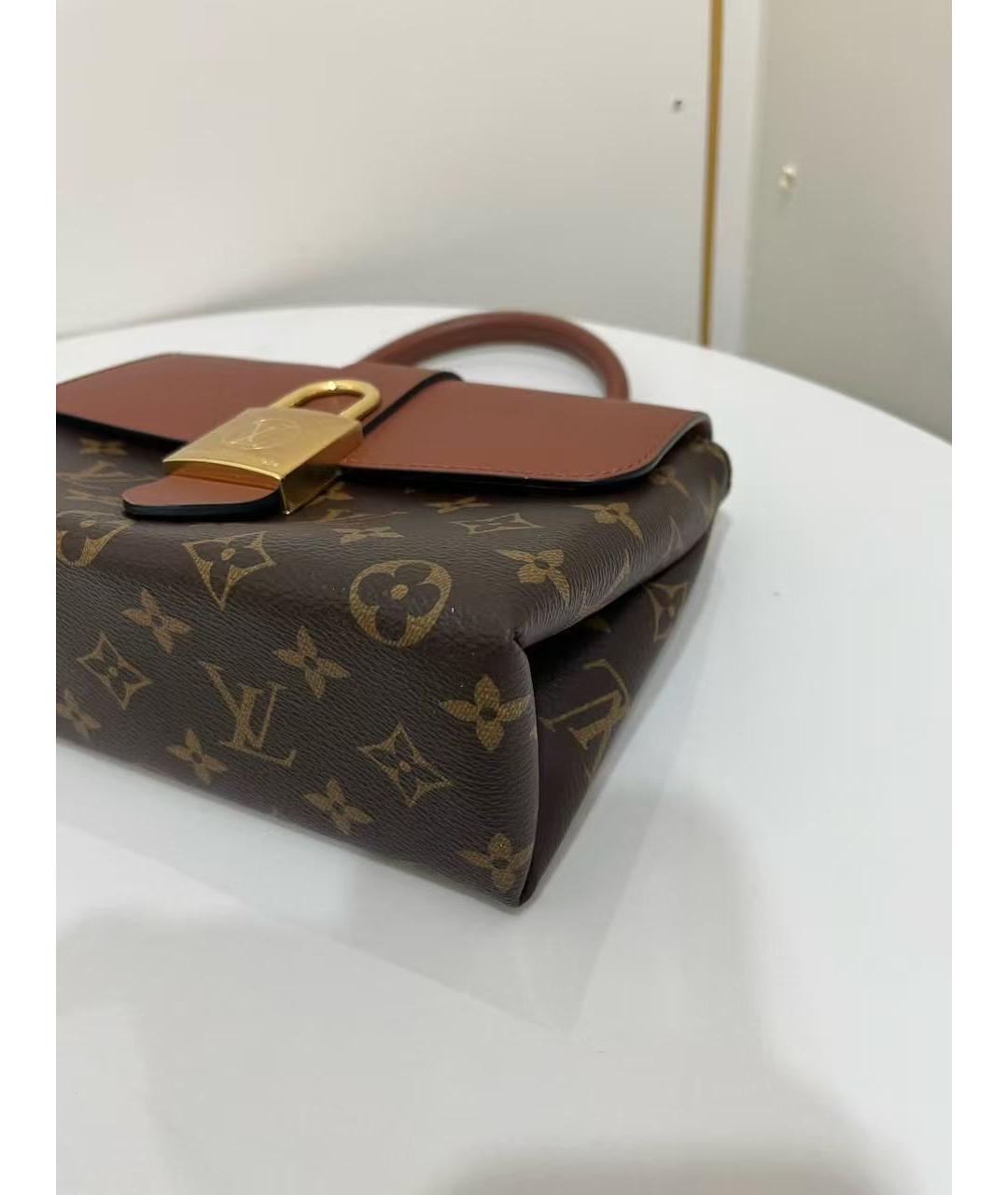 LOUIS VUITTON Коричневая сумка с короткими ручками, фото 5