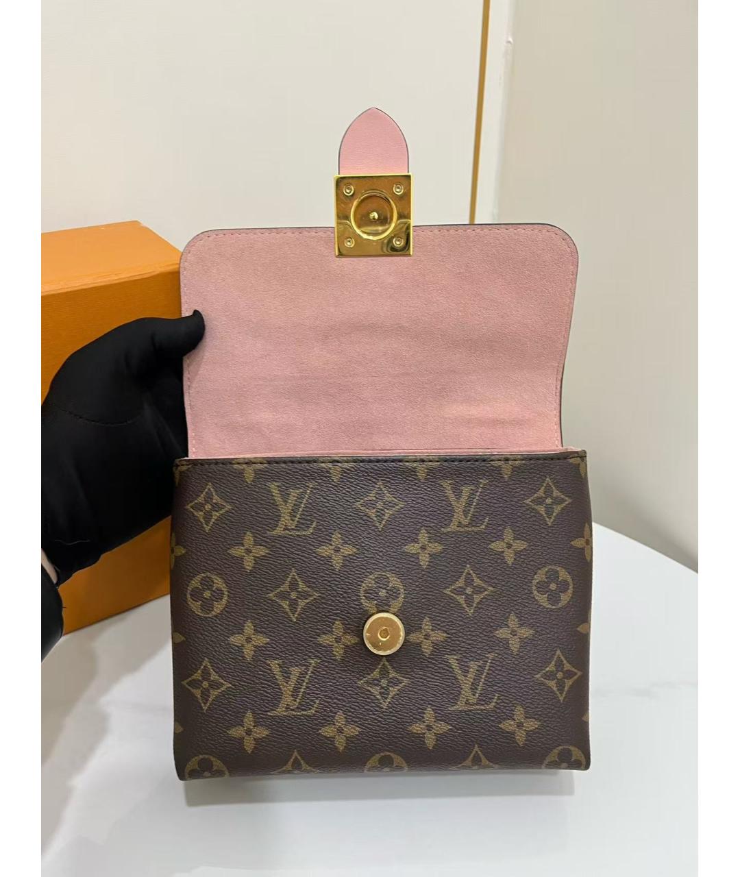 LOUIS VUITTON Коричневая сумка с короткими ручками, фото 5