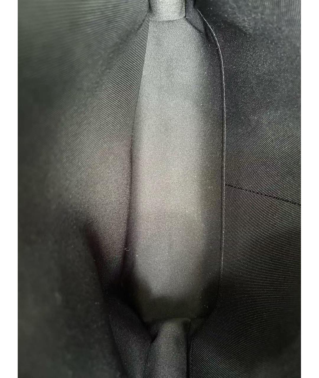 LOUIS VUITTON Черная кожаная сумка через плечо, фото 8