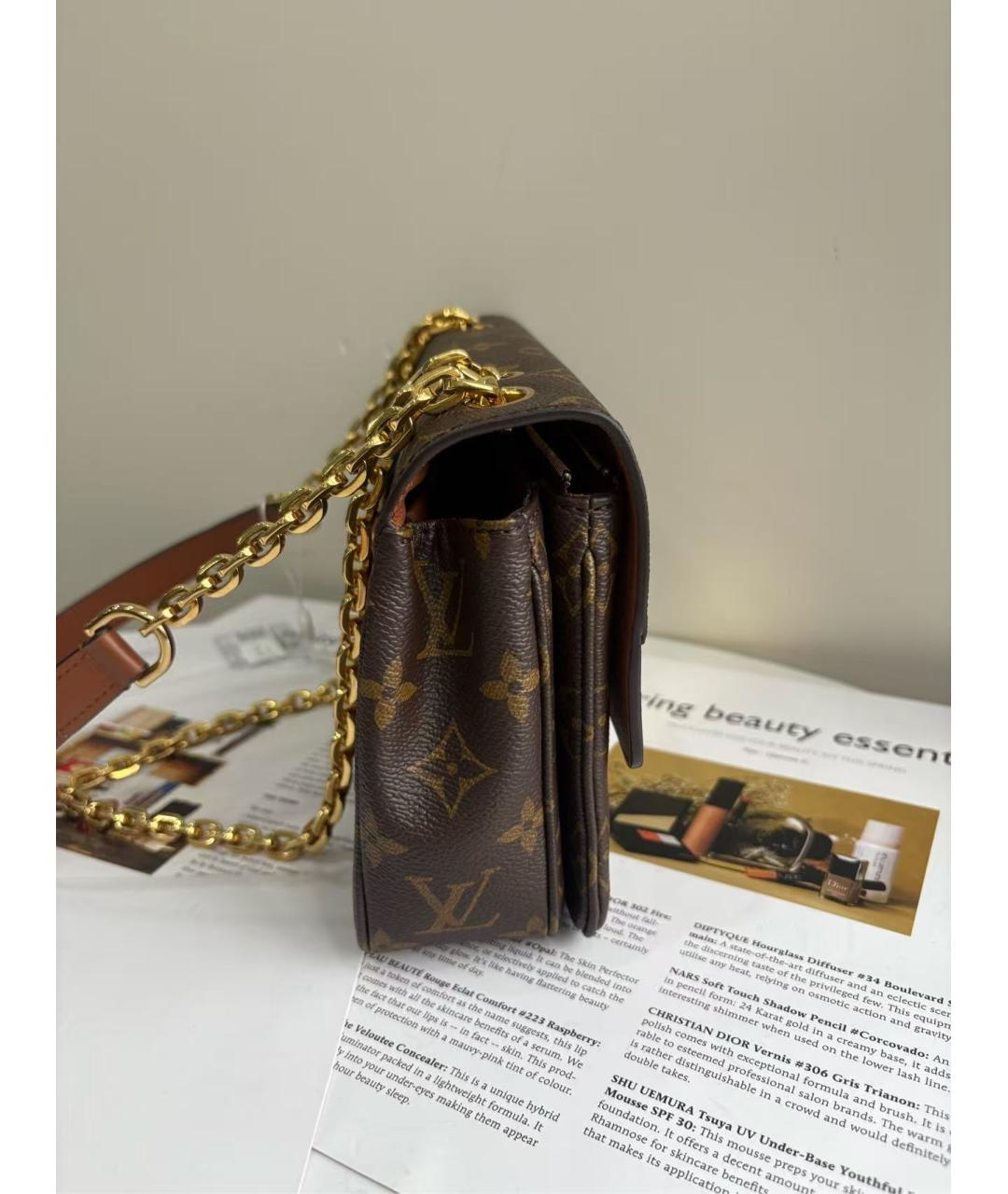 LOUIS VUITTON Коричневая сумка через плечо, фото 5