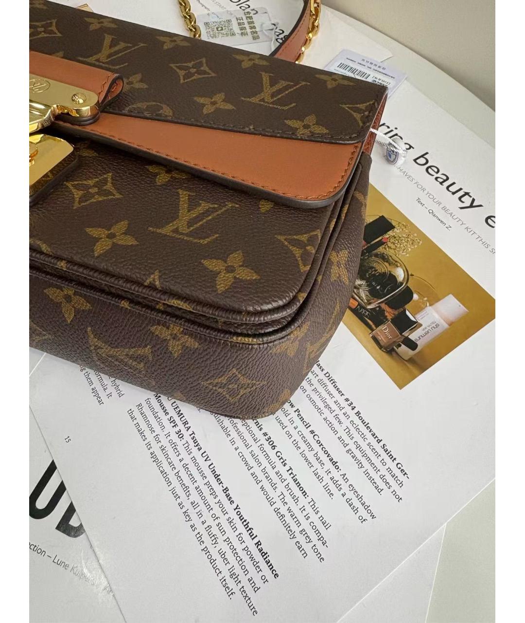 LOUIS VUITTON Коричневая сумка через плечо, фото 6
