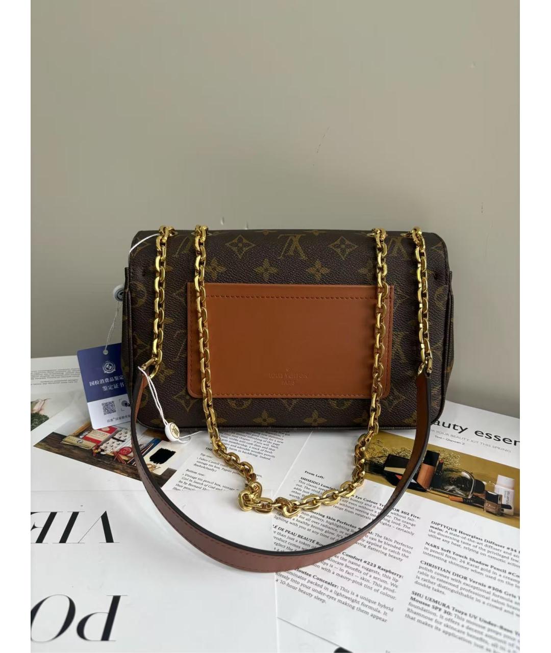 LOUIS VUITTON Коричневая сумка через плечо, фото 3