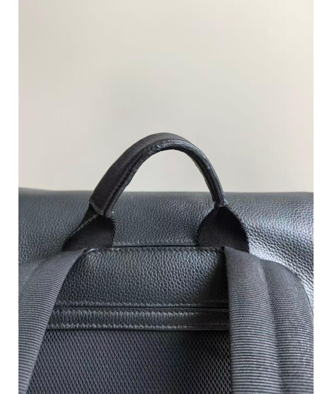 CHRISTIAN DIOR Черный кожаный рюкзак, фото 6