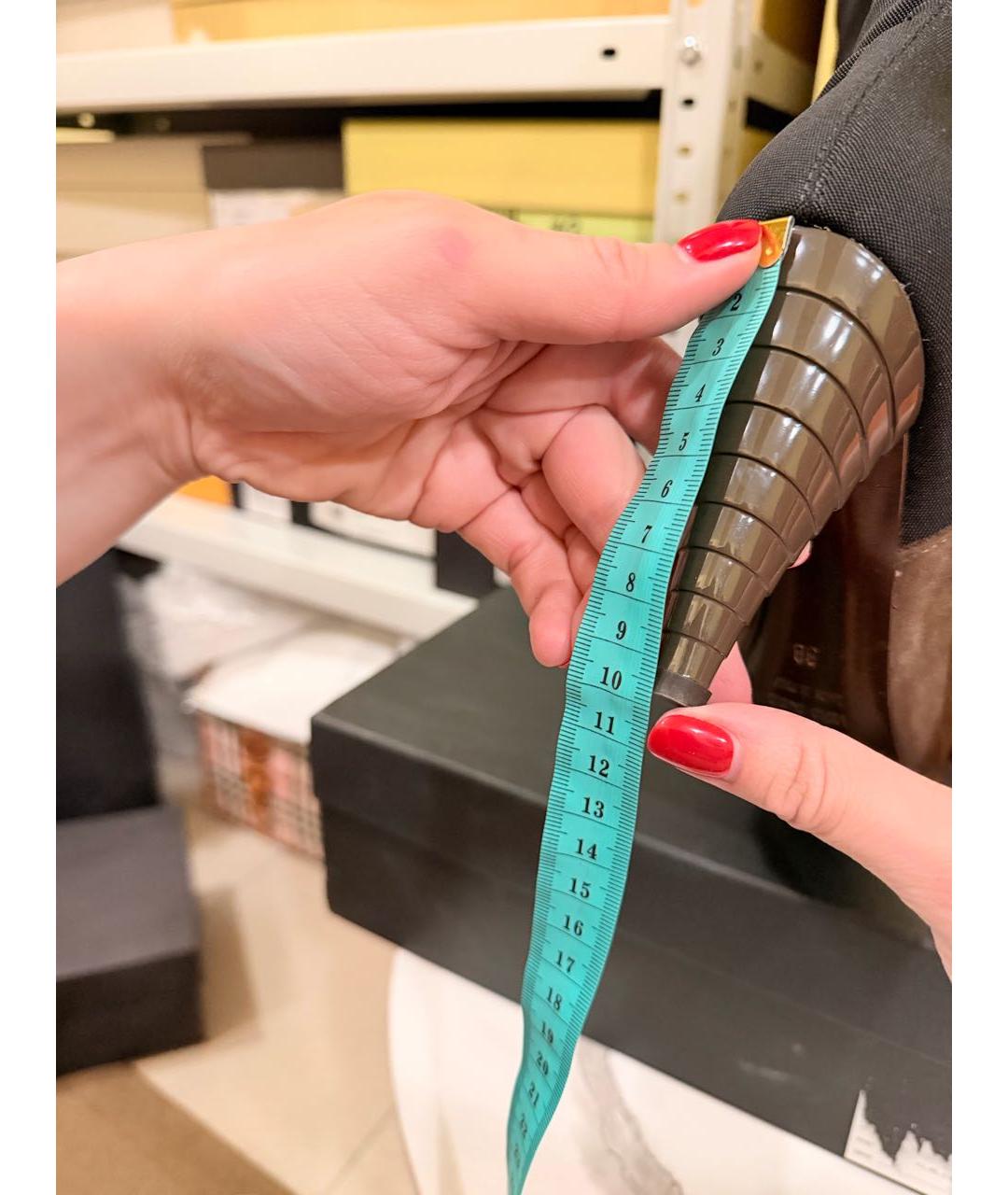 GIUSEPPE ZANOTTI DESIGN Коричневые замшевые сапоги, фото 6