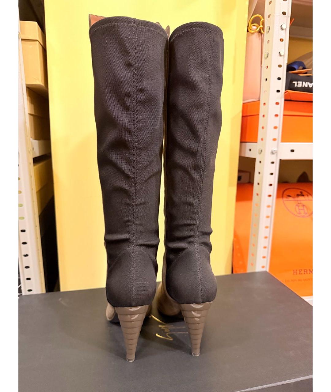 GIUSEPPE ZANOTTI DESIGN Коричневые замшевые сапоги, фото 3