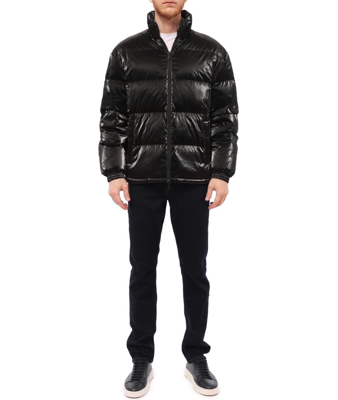 ARMANI EXCHANGE Черный пуховик, фото 3