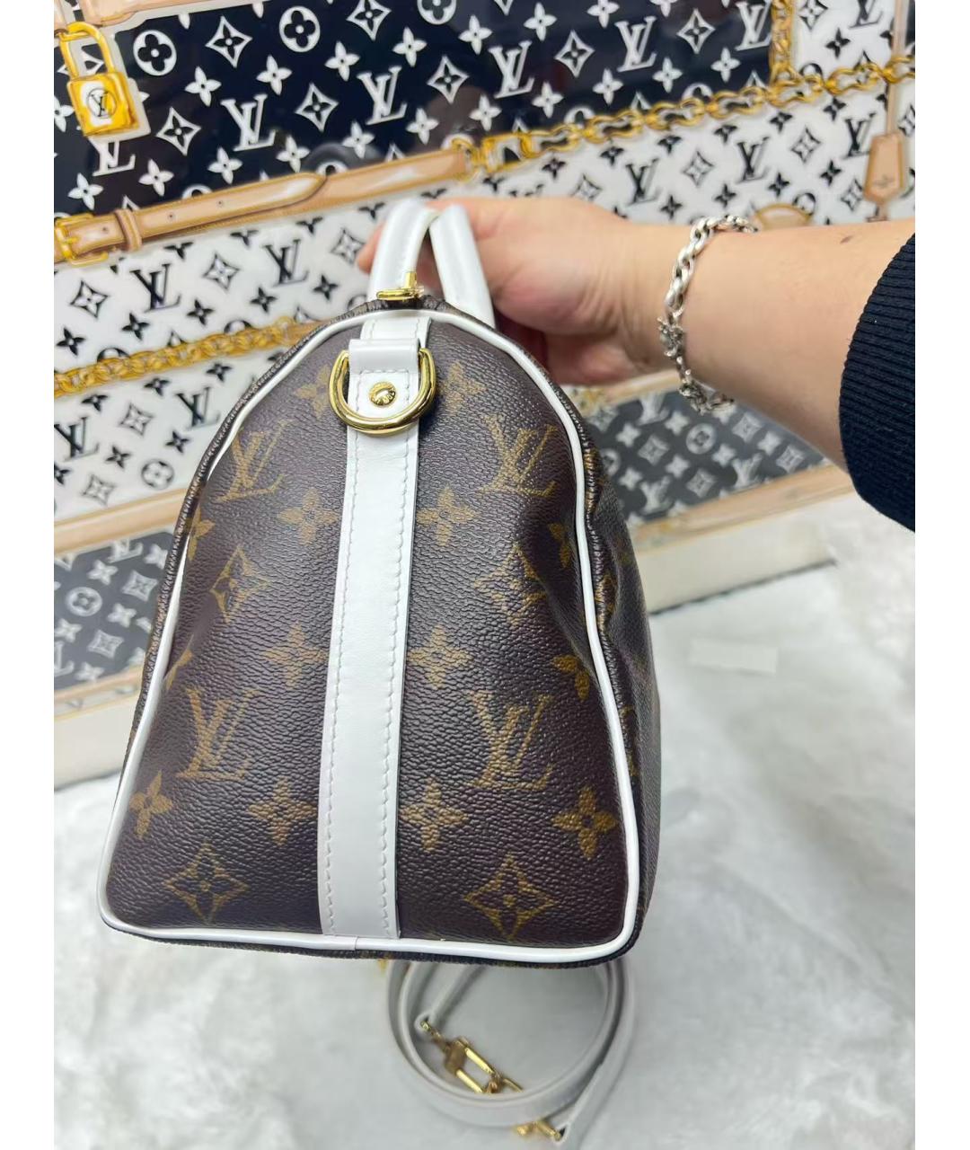 LOUIS VUITTON Коричневая сумка с короткими ручками, фото 2
