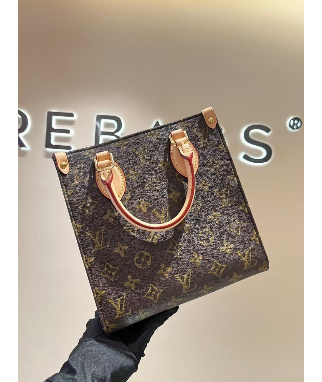 LOUIS VUITTON Коричневая сумка с короткими ручками, фото 7