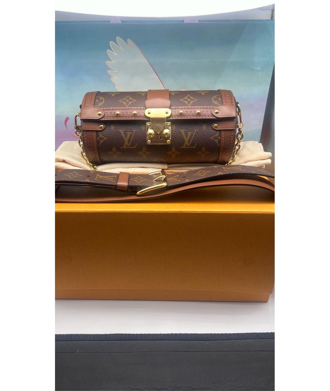 LOUIS VUITTON Коричневая сумка через плечо, фото 7