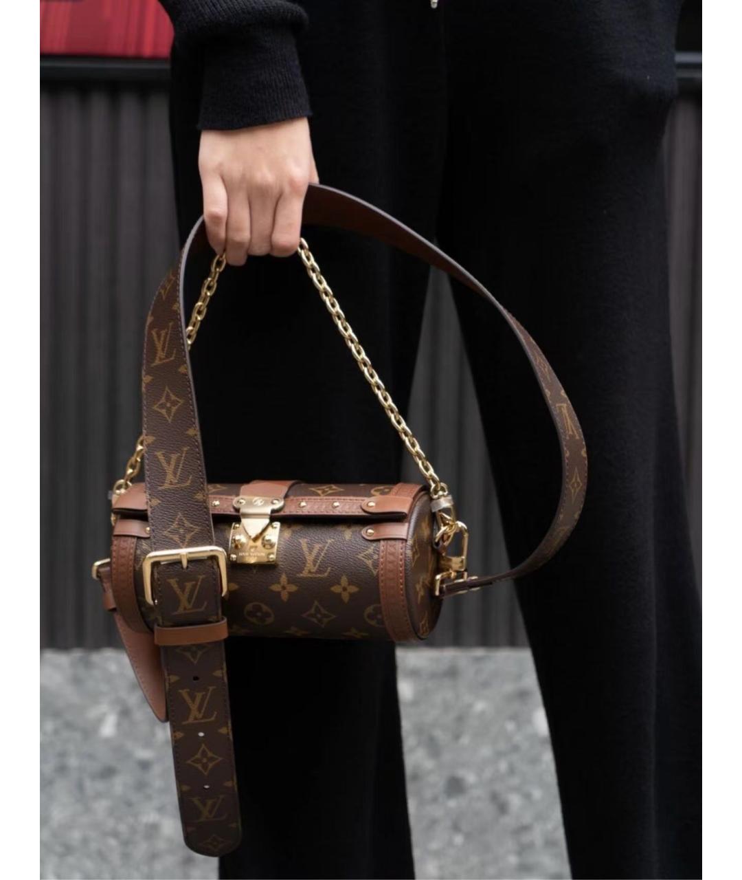 LOUIS VUITTON Коричневая сумка через плечо, фото 6