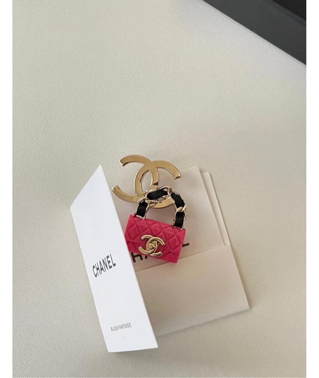 CHANEL Розовые серьги, фото 2