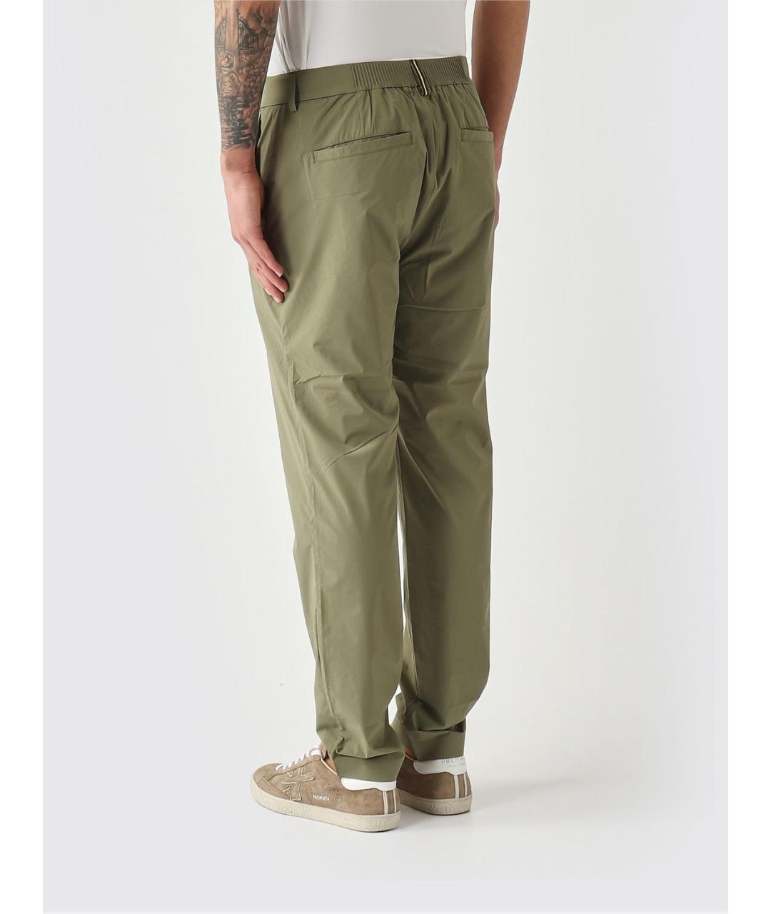 K-WAY Зеленые полиамидовые повседневные брюки, фото 3