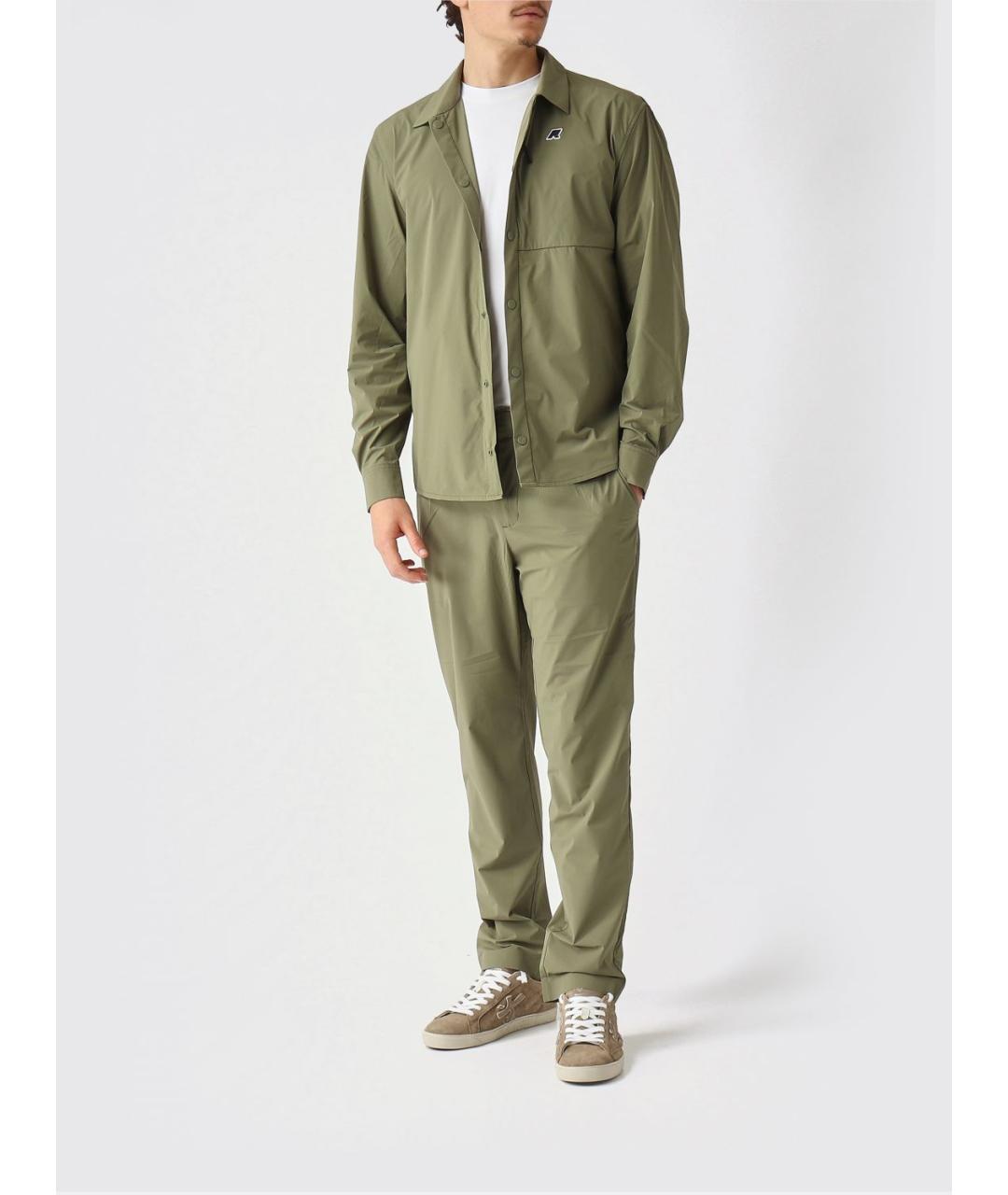 K-WAY Зеленые полиамидовые повседневные брюки, фото 2