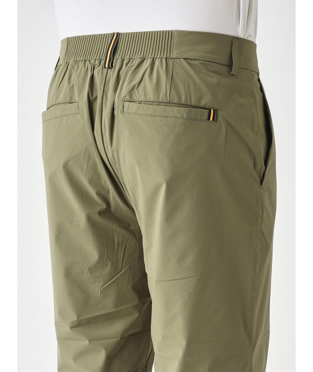 K-WAY Зеленые полиамидовые повседневные брюки, фото 5