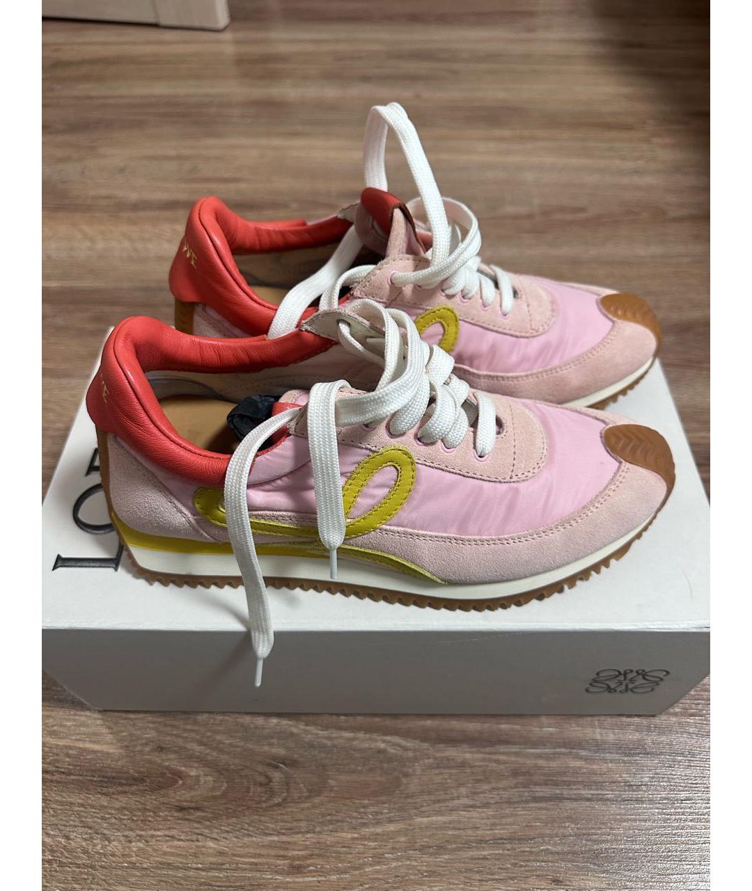 LOEWE Розовые кроссовки, фото 8