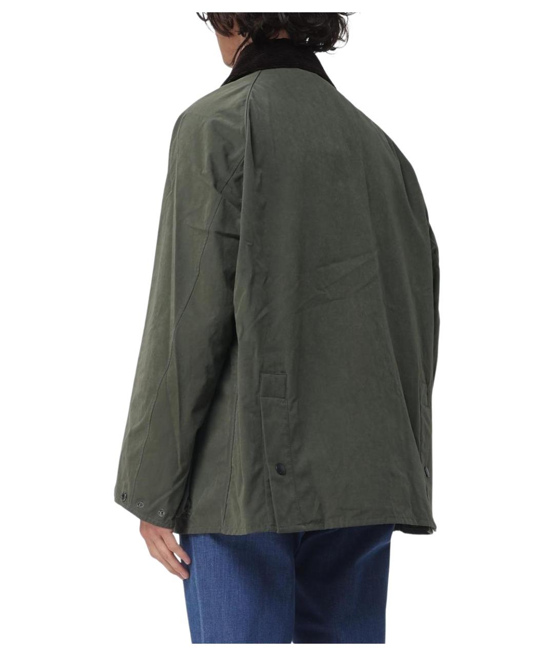 BARBOUR Зеленая хлопковая куртка, фото 2