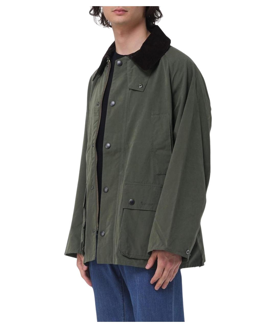 BARBOUR Зеленая хлопковая куртка, фото 3