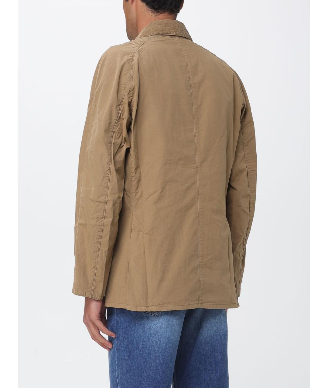 BARBOUR Бежевая хлопковая куртка, фото 2
