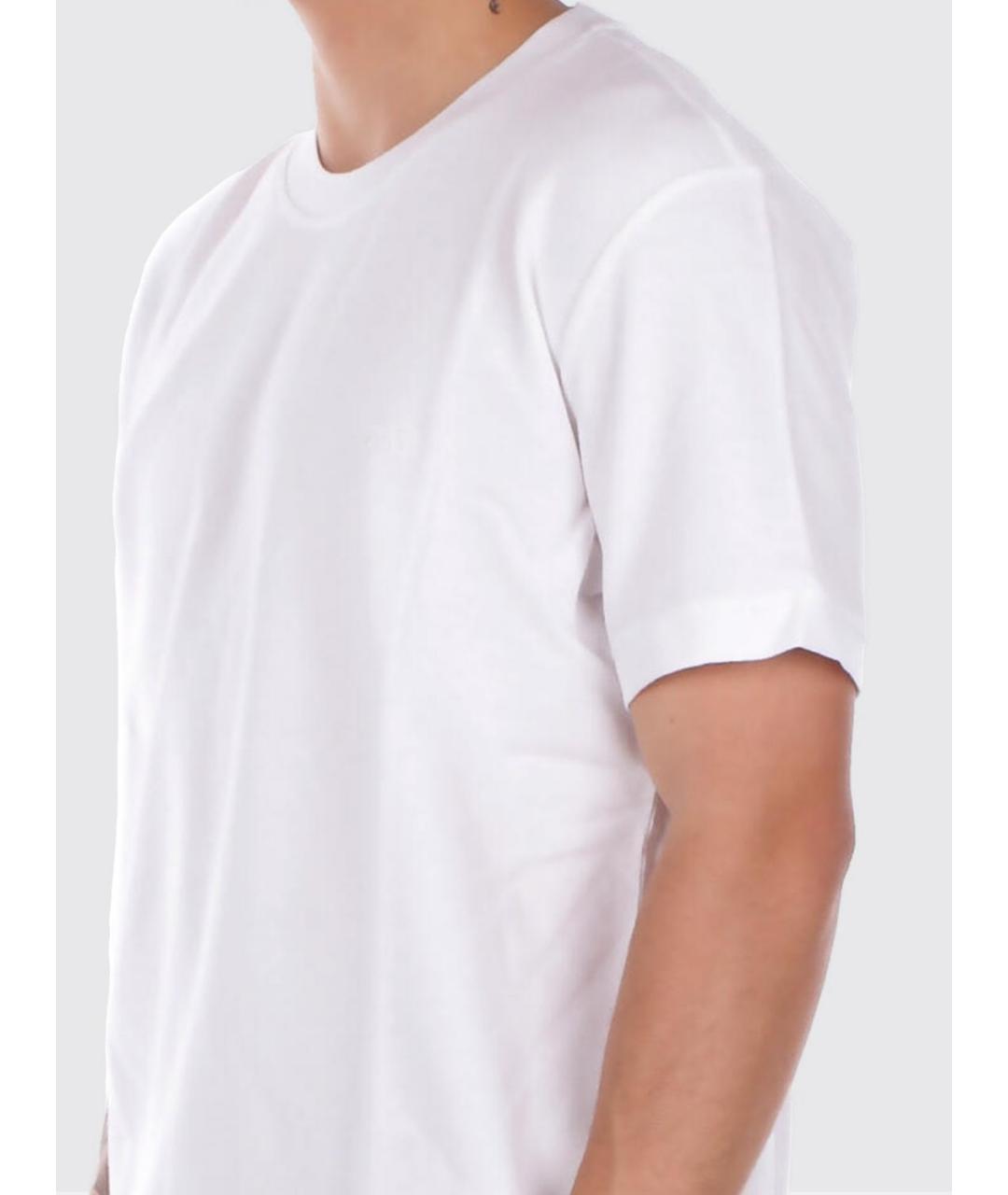 FAY Белая хлопковая футболка, фото 3