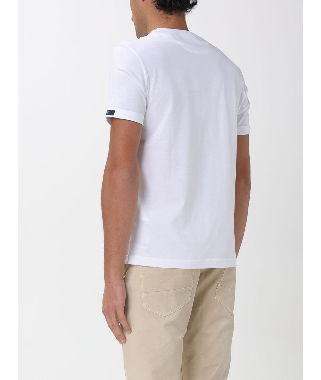 FAY Белая хлопковая футболка, фото 2