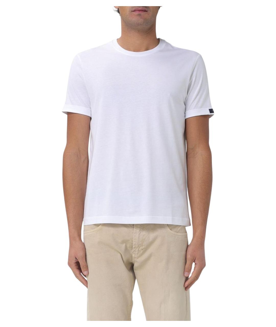 FAY Белая хлопковая футболка, фото 1
