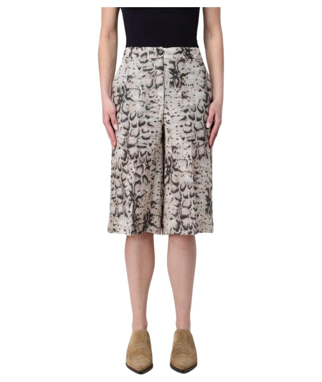 PINKO Мульти льняные шорты, фото 1