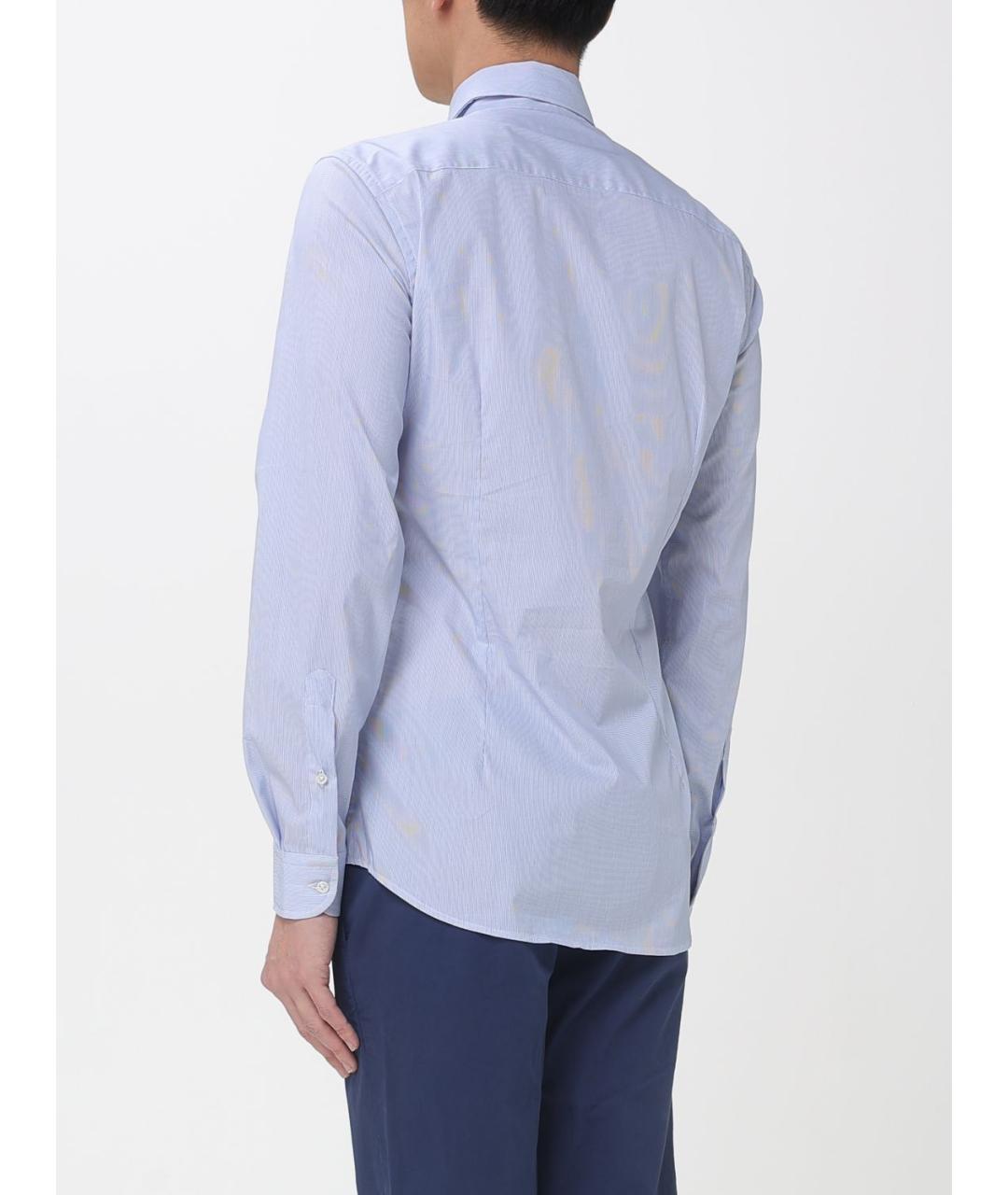 FAY Голубая хлопковая классическая рубашка, фото 2