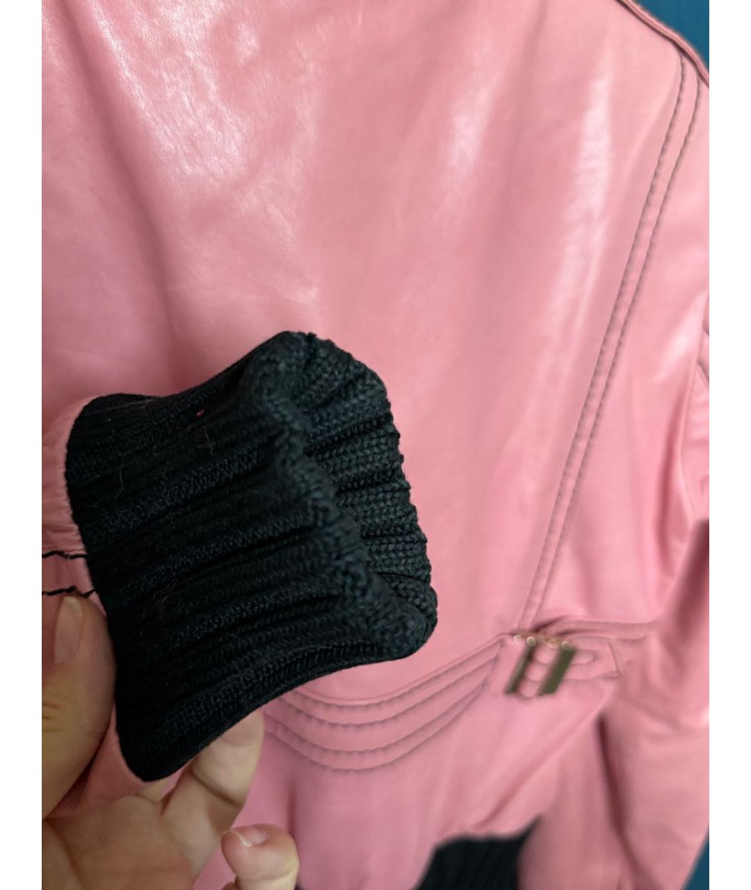 GUCCI Коралловая кожаная куртка, фото 7