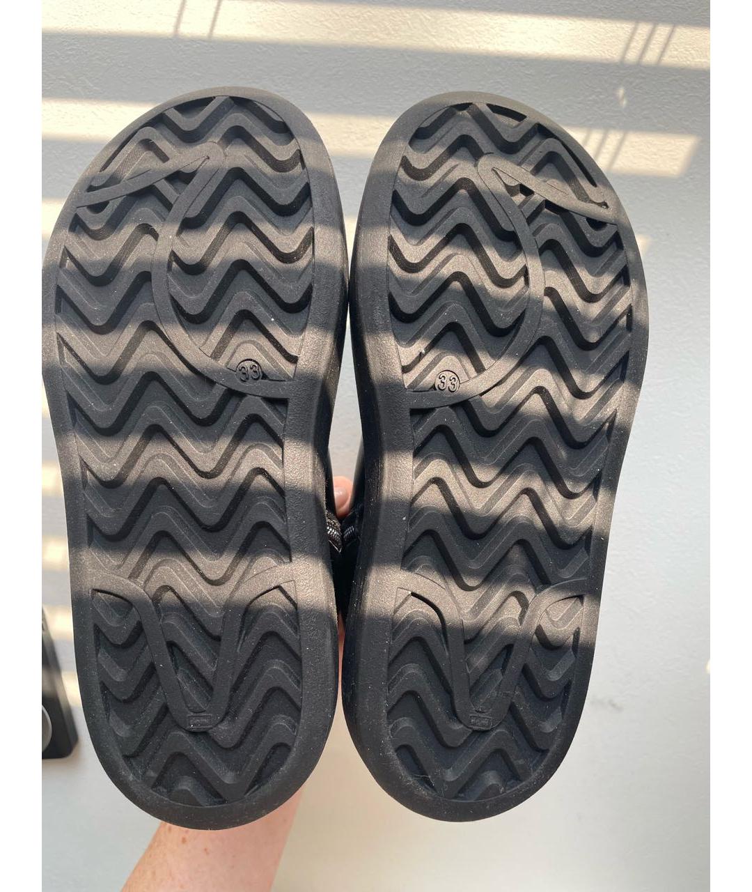 MSGM Черные кожаные ботинки, фото 4