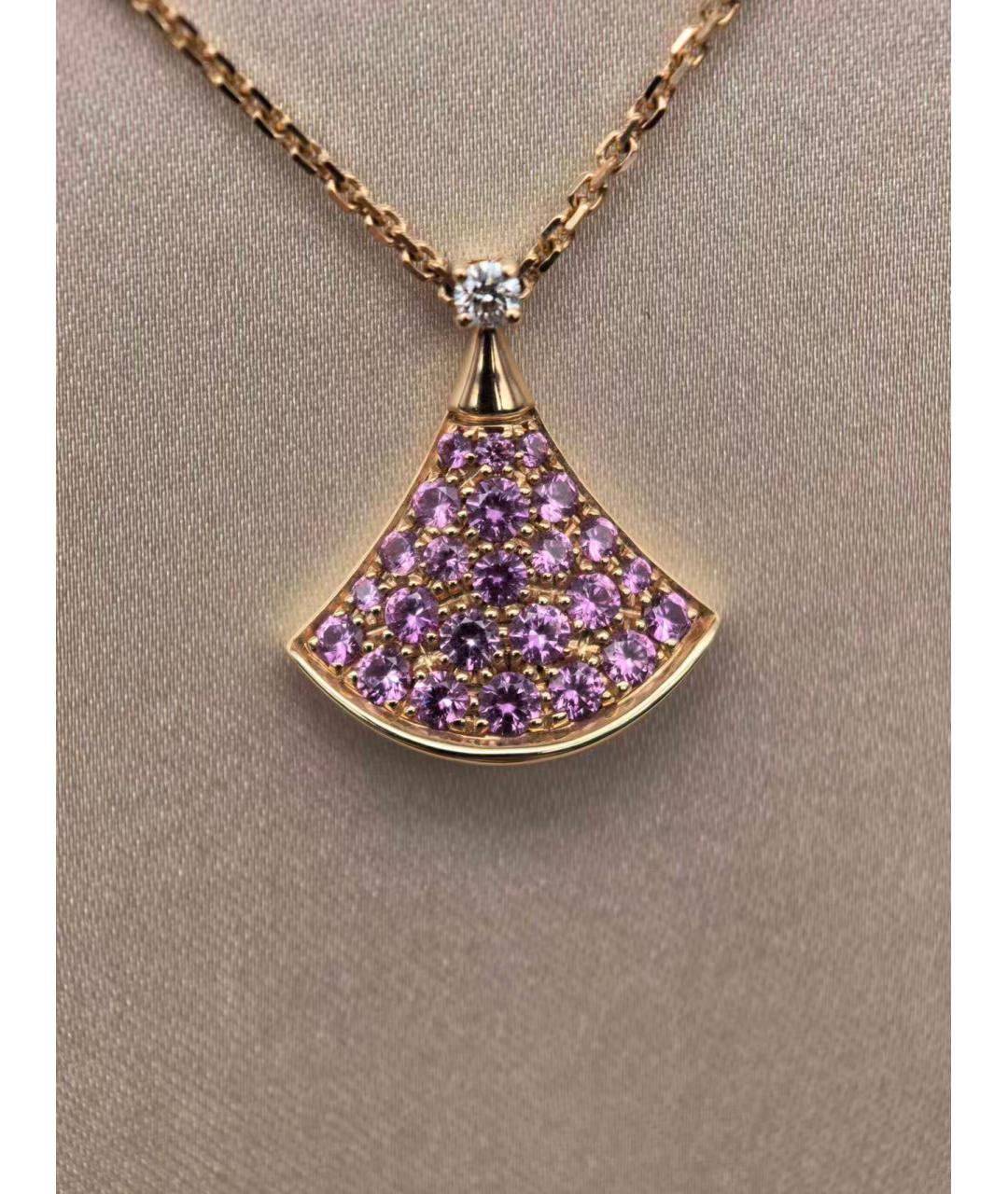 BVLGARI Розовая подвеска, фото 3