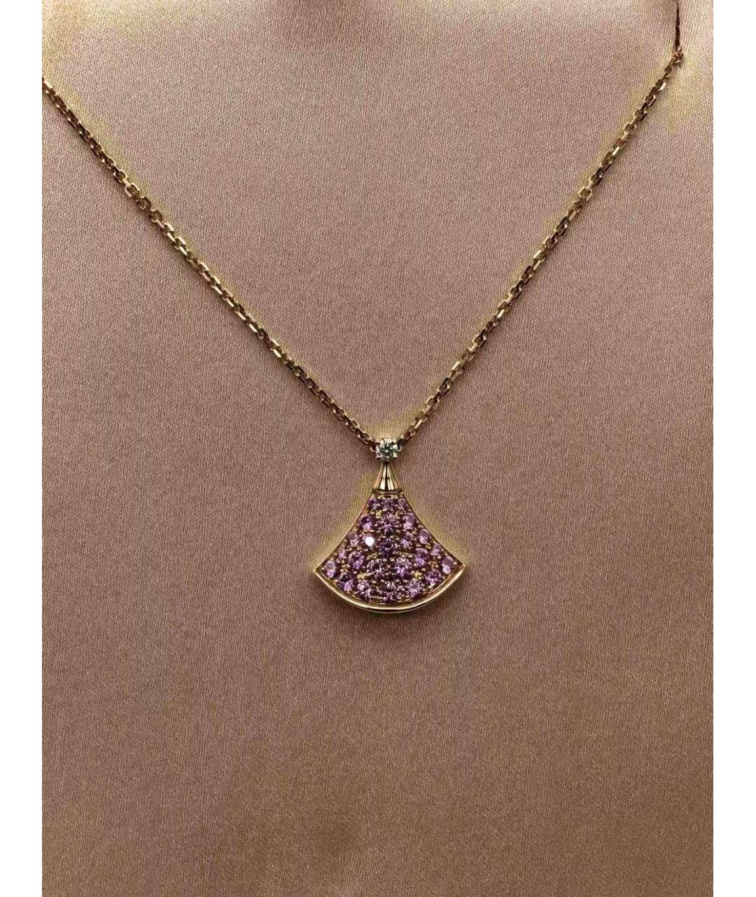 BVLGARI Розовая подвеска, фото 2
