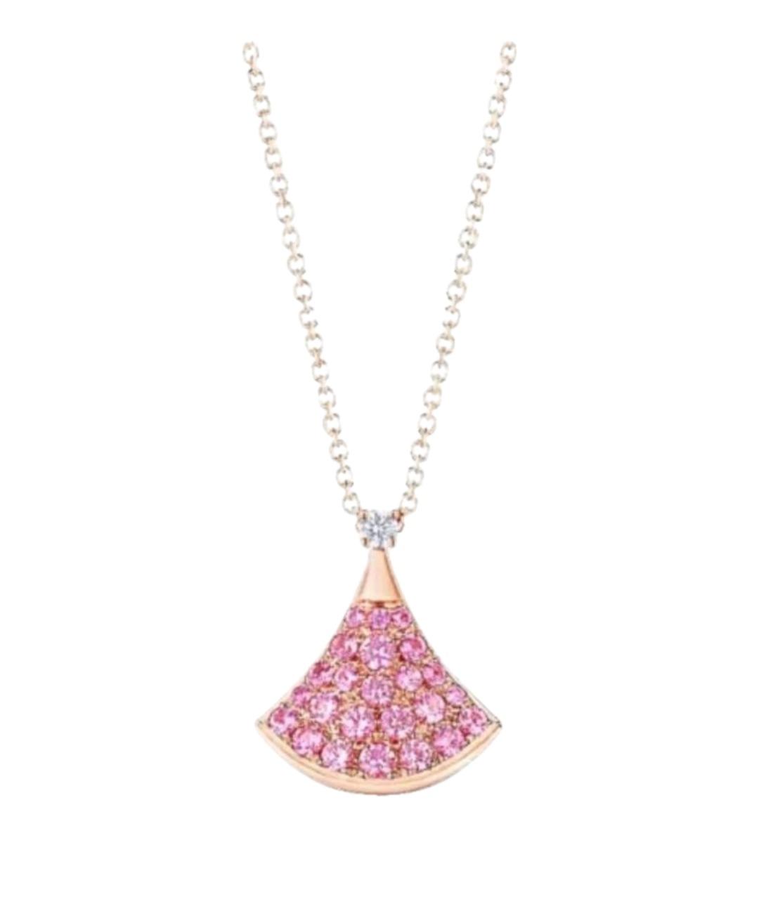 BVLGARI Розовая подвеска, фото 1