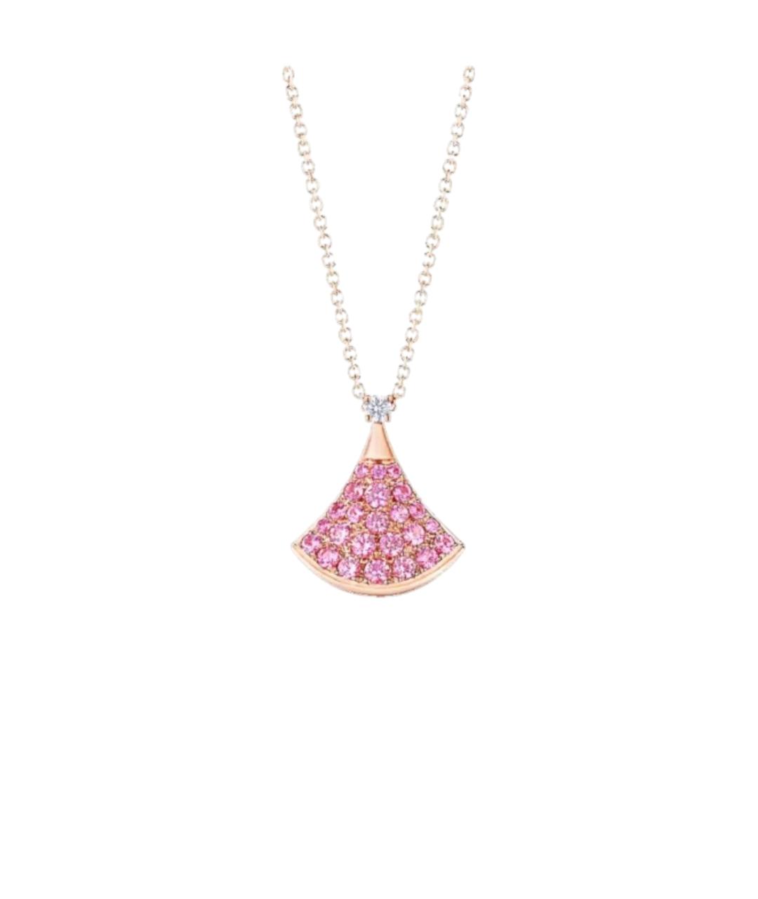 BVLGARI Розовая подвеска, фото 5