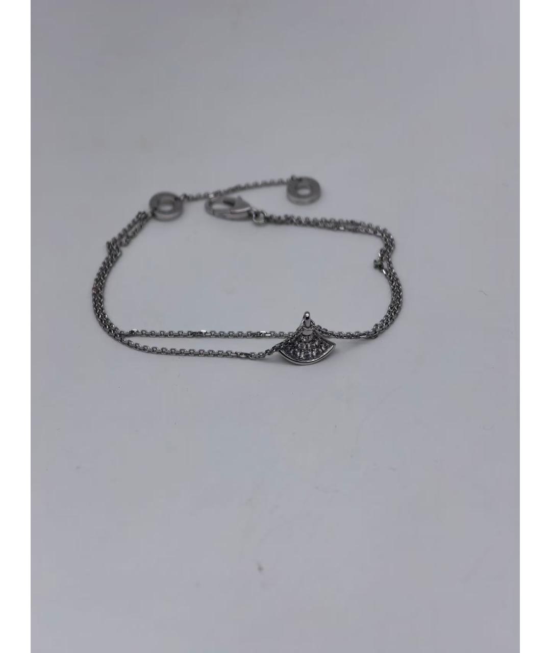 BVLGARI Серебрянный браслет из белого золота, фото 3