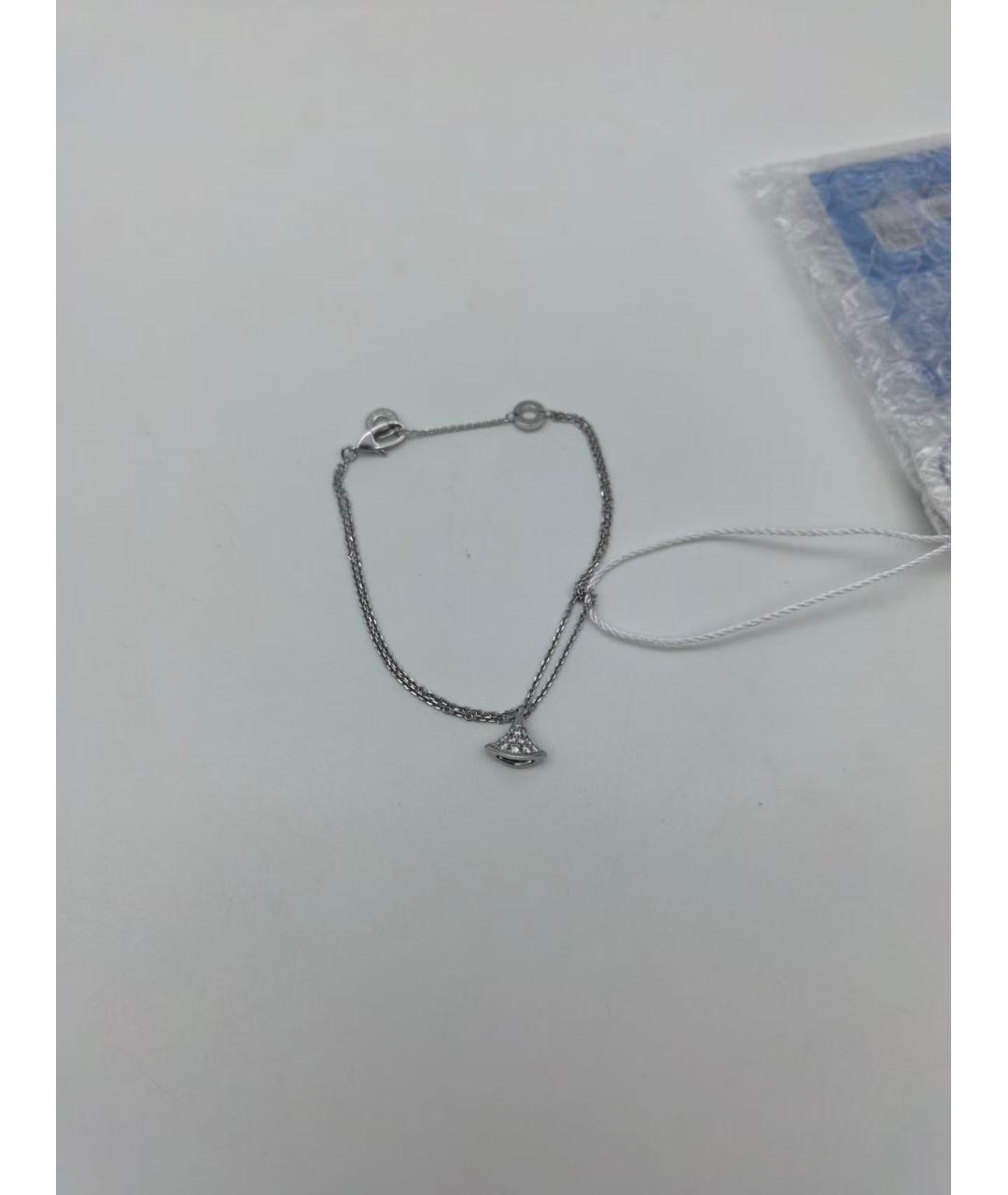 BVLGARI Серебрянный браслет из белого золота, фото 4