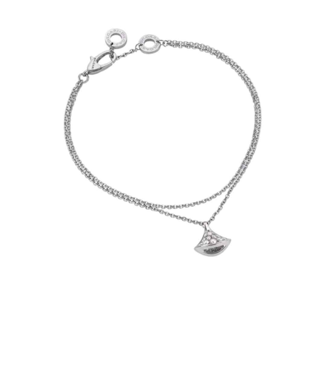 BVLGARI Серебрянный браслет из белого золота, фото 5