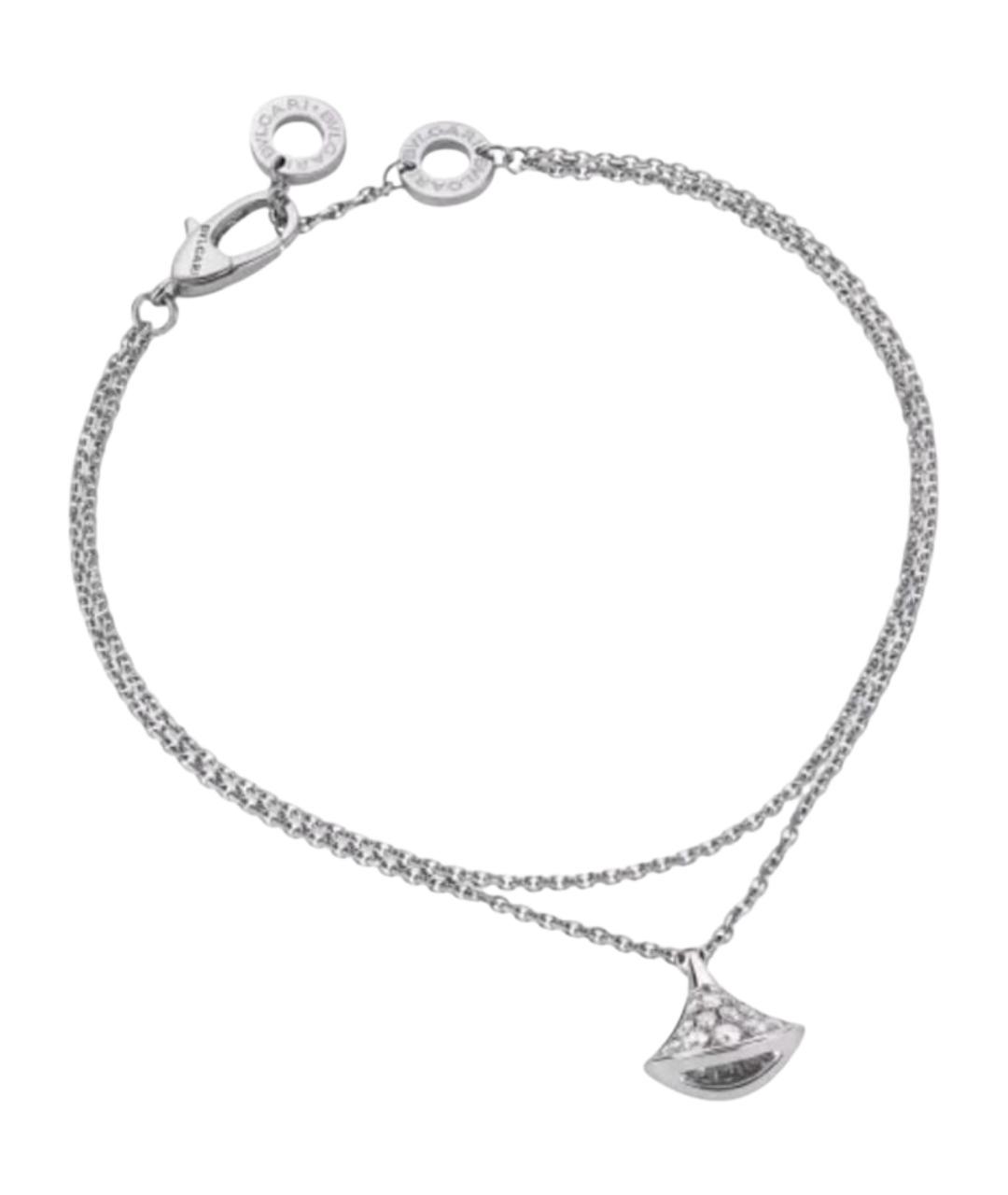 BVLGARI Серебрянный браслет из белого золота, фото 1