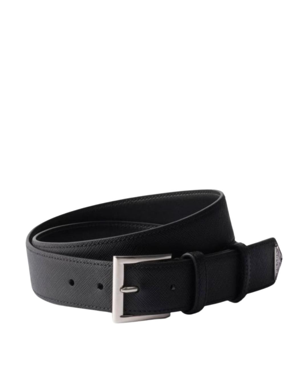 PRADA Черный кожаный ремень, фото 1