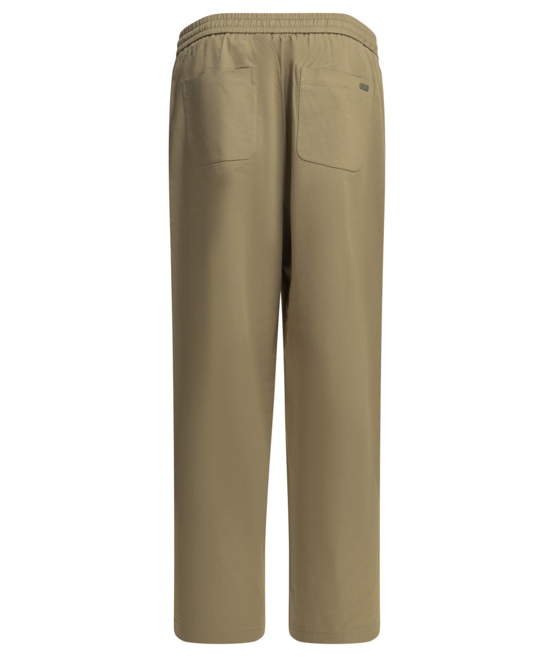 Ami Paris Бежевые хлопковые повседневные брюки, фото 2